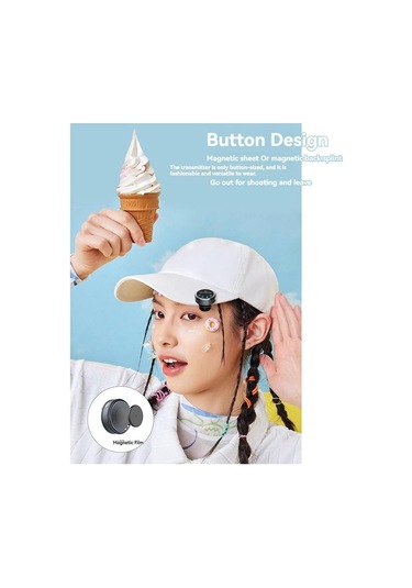 Manyetik Kablosuz Lavalier Mikrofon Ses Video Kayıt Mikrofonu