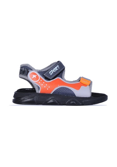 Skuaıter Plv-6150 Cırtlı Yazlık Erkek Çocuk Sandalet Gri