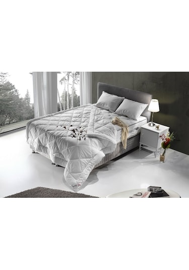 Alf Star Microfiber Yorgan Çift Kişilik Beyaz