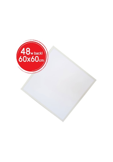 Sıva Altı 60x60 48W Backlight Led Panel Armatür Trafolu Beyaz 10 Adet Beyaz