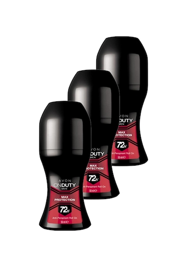 Avon OnDuty Max Protection Erkek Rollon 3 x 50 ML