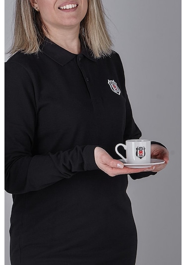 Neva N3422 Beşiktaş Lisanslı Arma Logo 2'li Kahve Fincan Takımı-Bjk