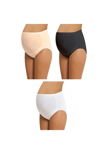 Kadın 3'lü Pamuklu Hamile Lohusa Külodu 001