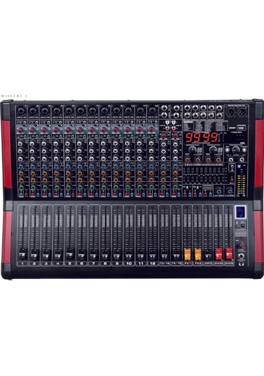 Odo Md-16m299-5 16 Kanallı Çift Efektli 2x500 Watt Anfili Power Mikser