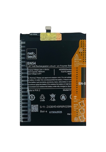 Teknonet Xiaomi Redmi 9t Uyumlu Nettech Bn62 6000 Mah Batarya - Siyah