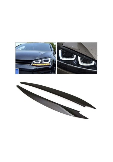 Volkswagen Golf 7 Ön Far Kaşı Piano Black 2013-2020