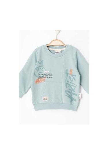 Erkek Çocuk Cep Detaylı Eşofman Takım-14228 Mavi