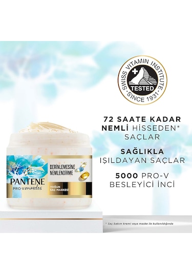 Pantene Pro-V Miracles Hydra Glow Nemlendirici Yoğun Saç Maskesi 300 ML