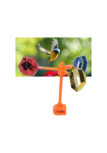 Teltree Rüzgarla Çalışan 360 Döner Yansıtıcı Kuş Kovucu - Bahçe, Havaalanı, Tarla Kuş Engelleme Aleti
