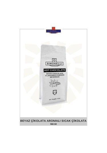 Simonelli Beyaz Çikolata Aromalı Sıcak Çikolata 900 G