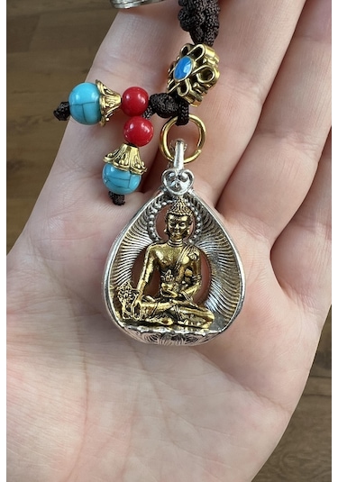Feng Shui Buda Figürlü Metal Anahtarlık