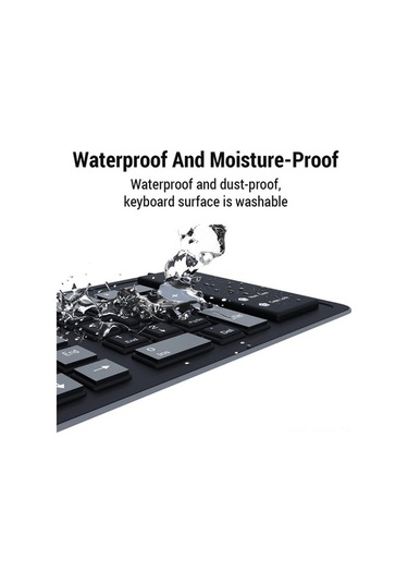 Dancemonkey Taşınabilir Klavye - Sessiz, Su Geçirmez, 103 Tuşlu, Siyah, Usb, Laptop/pc İçin