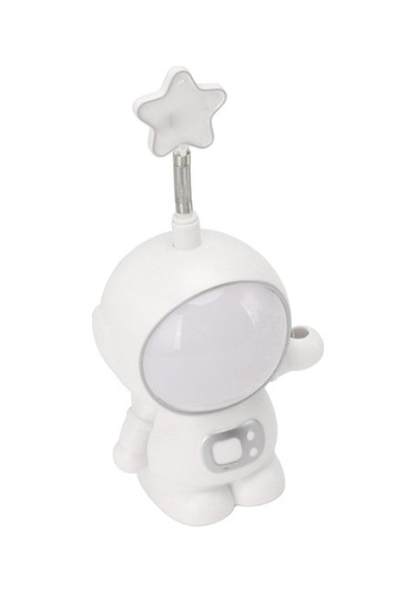 Metabagua Astronot Gece Lambası 3w 5v Led Lamba Usb Şarjlı Kalemtıraş Ev Dekorasyonu Beyaz 2l7yet Beyaz