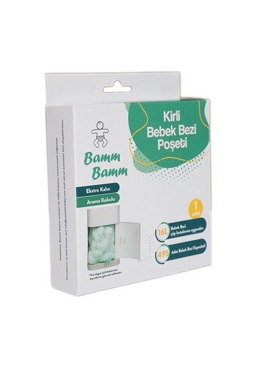 Bamm Bamm Kokulu Bebek Bezi Atık Poşeti 495 Bez Kapasiteli