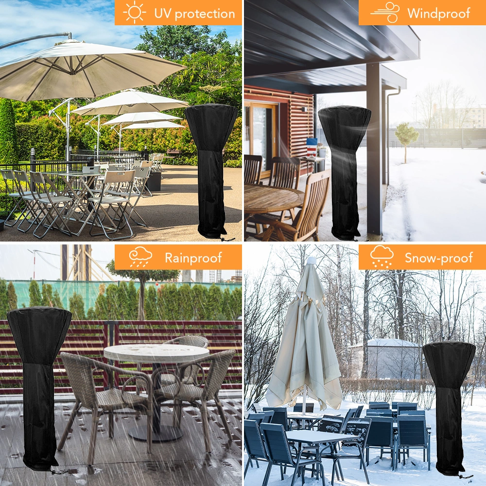 Neevoyu 210d Oxford Pu Kaplama Bahçe Isıtıcı Koruması - Su Geçirmez, Yağmur Ve Güneş Tenkidi - 221x85x48 Cm S Boyutu