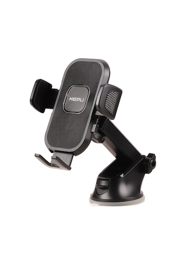 Hepu Hp-a01 Vantuzlu Araç İçi Telefon Tutucu Siyah
