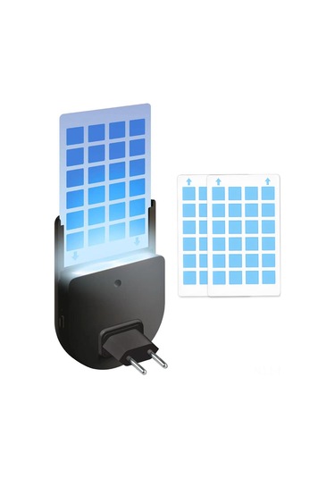 Mufunye Siyah/beyaz Abs Sinek Kovucu Led Gece Lambası, 1/2/4 Adet Seçenekli, 110v/220v Fiş