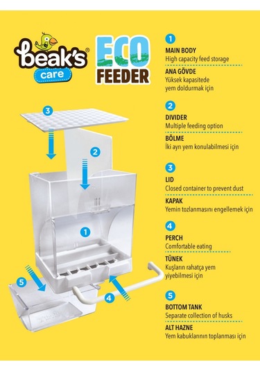 Beaks Eco Feeder Akıllı Kuş Yemliği