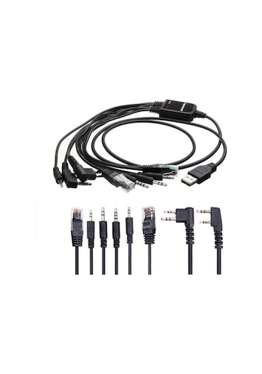 Çoklu Telsiz Programlama Kablosu Siyah