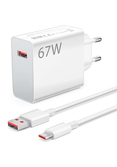 Apera MT23 Xiaomi Mi Uyumlu 67w Turbo Hızlı Şarj Aleti Kablo Dahil