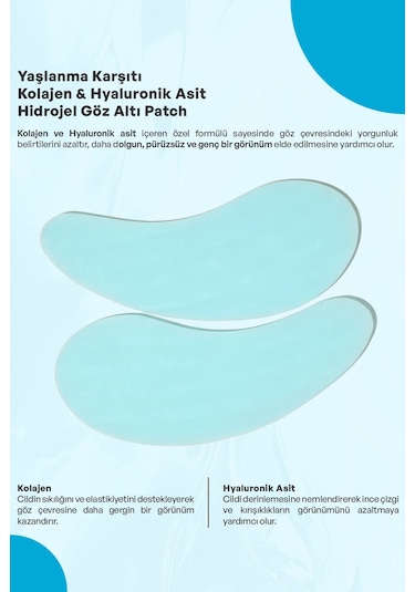 Dermokil Kolajen & Hyaluronik Asit Hidrojel Patch Göz Altı Maskesi