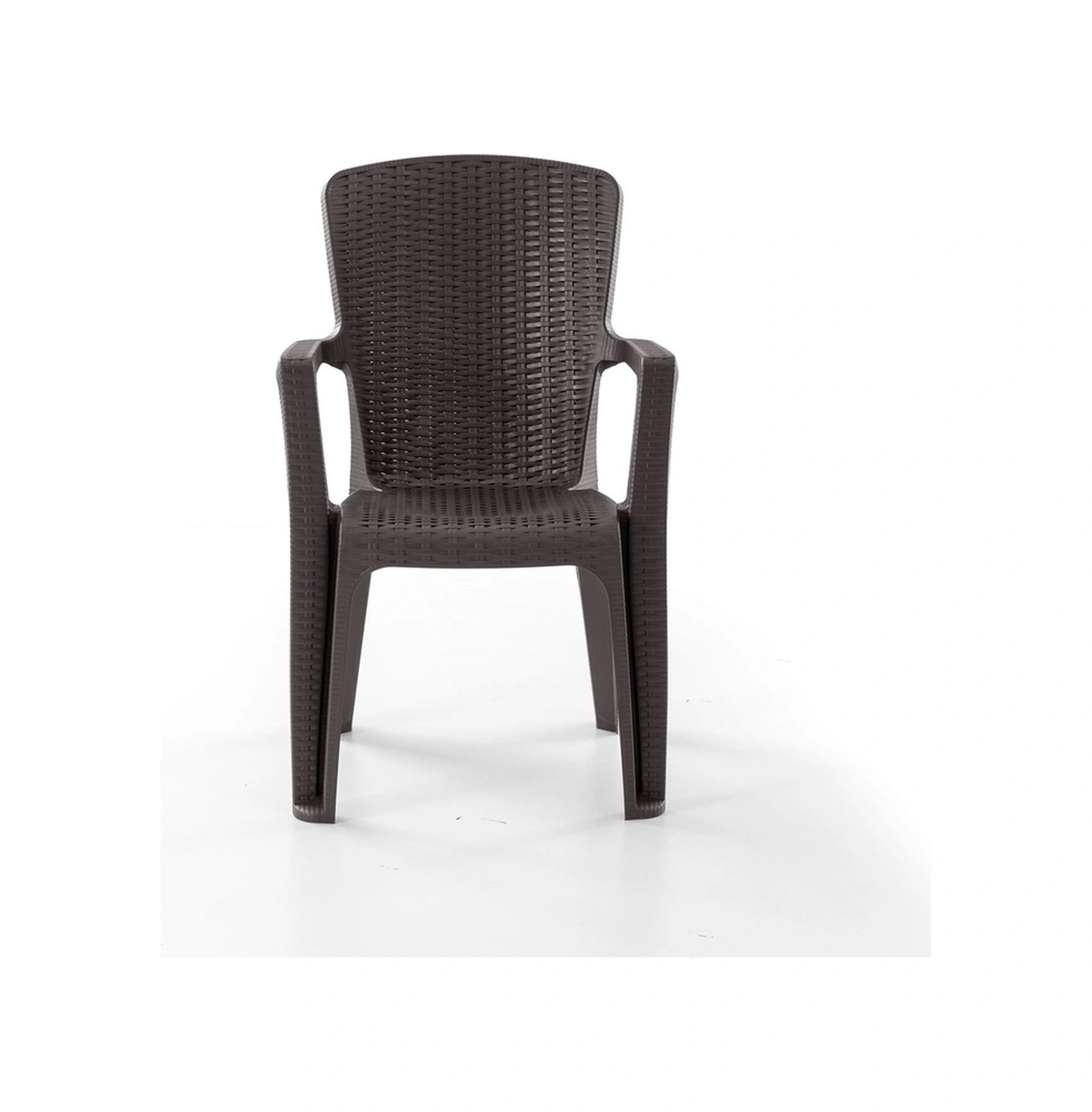 Side 2'li Rattan Sandalye Kahve Kahve