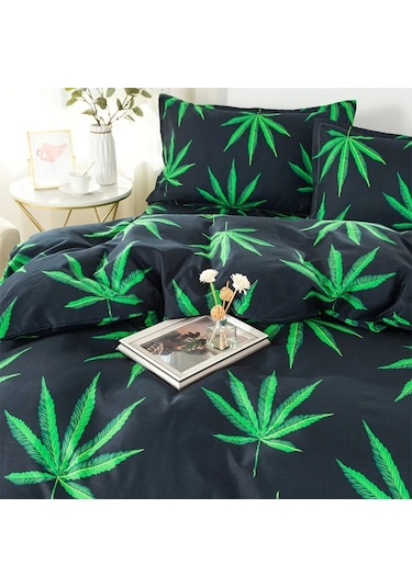 Gateesat Yeşil Yatak Takımı Pike Ve 2 Pike Kılıfı Multicolor King Boyut Çok Renkli