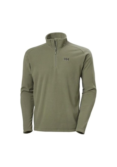Helly Hansen Mount Fleece Erkek Yarım Fermuarlı Polar Hha..12001.431 Haki Yeşil Koyu