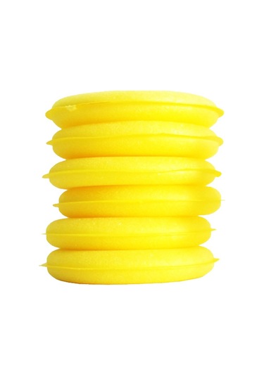 Magic 10Cm Sarı Cila Ve Wax El Uygulama Pedi - 6'Lı Paket