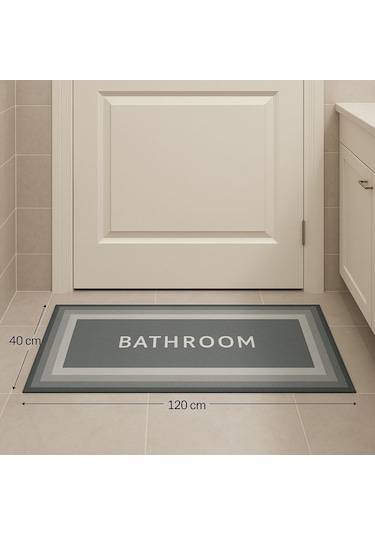 Sihirli Süper Su Emici Kaymaz Tabanlı Uzun Paspas 40 120 Cm 5361 Çok Renkli