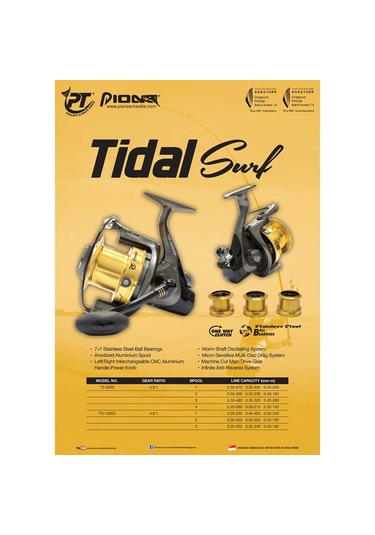Pioneer Tidal Surf Ts-6000 Surf Olta Makinesi