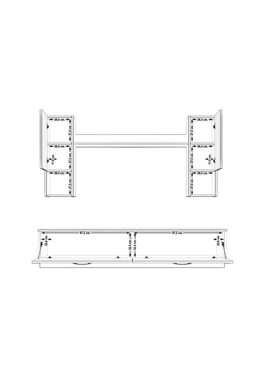 Decoraktiv Eko 5dab Mdf Std Tv Ünitesi Tv Sehpası Pera - Antrasit