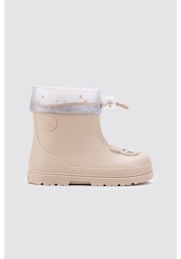 Igor Mendi Gato Kız Çocuk Bej Yağmur Çizmesi W10322-004 Bej