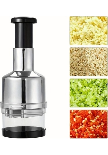 Novahub 1 Adet Yaratıcı Paslanmaz Çelik Sarımsak Kesici & Soğan Kıyıcı El Basınçlı Pres Mak. Mutfak Aleti Diğer