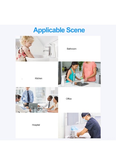 Geeroyoo Otomatik Sensörlü Sabunluk - Temassız, Hızlı Ve Hijyenik El Yıkama 400ml Gümüş