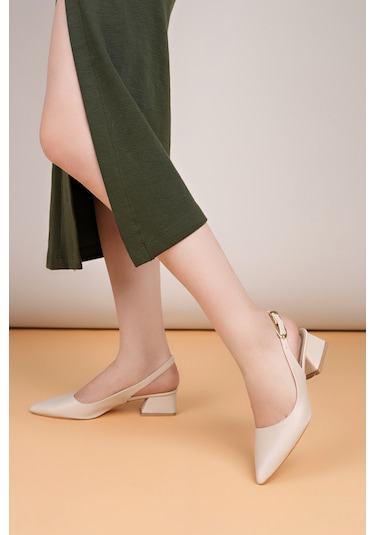 Luis A Costa Abiye Lc111 Bej Cilt 4 Cm Abiye Ayakkabı Siyah