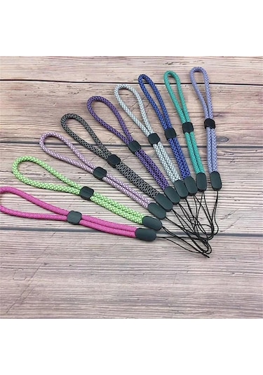 Turuncu Bileklikler Cep Telefonu Zinciri Ayarlanabilir Telefon Bilek İpi Cep Telefonu Askısı Anahtarlıklar