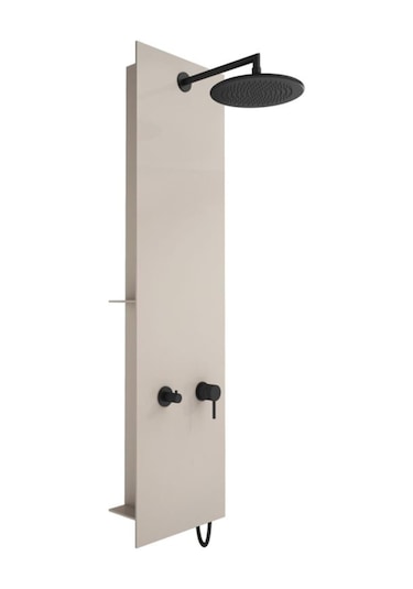 VitrA Origin A45806 Masajlı Duş Sistemi Bej - Cam Bej
