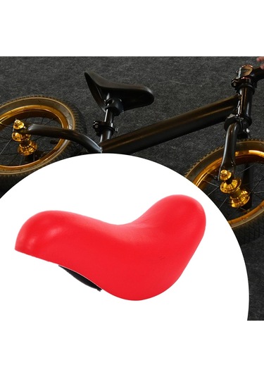 Suntek Çocuk Bisiklet Sele Pu Deri Çoğu Bisikleti Kırmızı