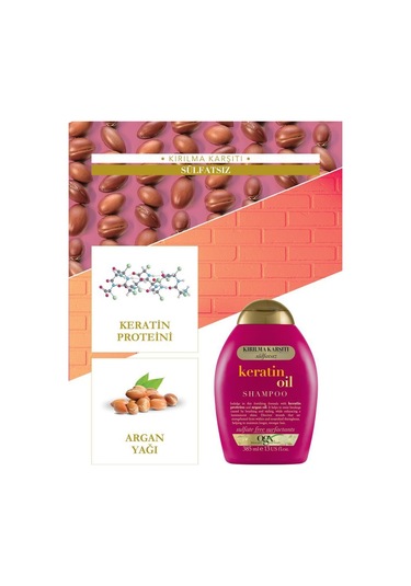OGX Keratin Oil Sülfatsız Şampuan 385 ML