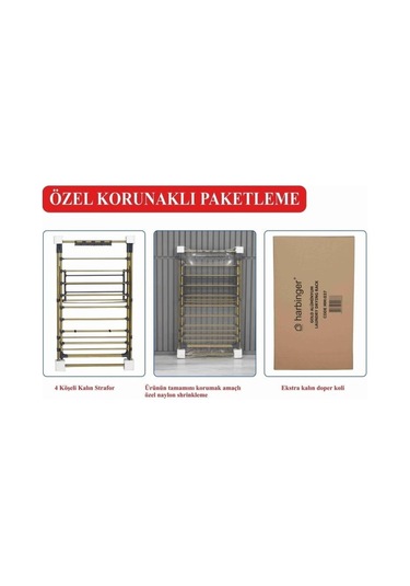 Harbinger MM041 Apex Gold Çamaşır Kurutma Askısı Altın Sarısı