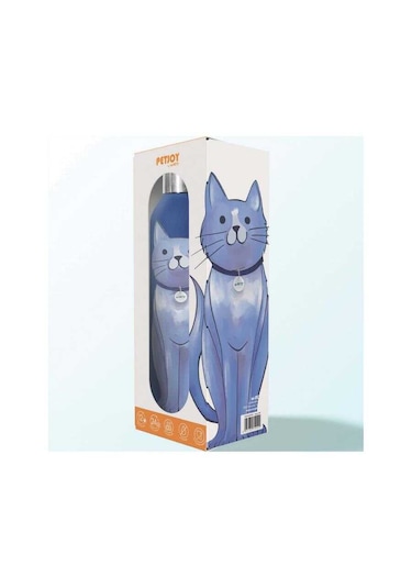 M-pets Petjoy Purrefect Moonpie Mavi Termos 500 Ml