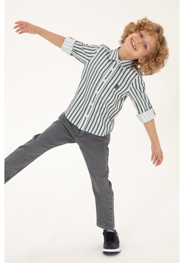 U.s. Polo Assn. Erkek Çocuk Gri Jean Pantolon 50297148-dn0025 Gri