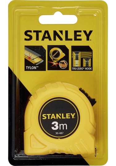 Stanley 1-30-487 Şerit Metre Sarı Seri 3 M x 12.7 MM