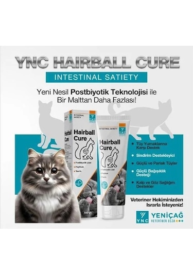 Ync Hairball Cure Kedi Malt Paste 100 G