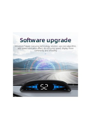 Maiyame Araç Hud Göstergesi G2: Gps+beidou Çift Mod, Hız/saat/yön/istasyon, Hız Ve Yorgunluk Alarmı, Otomatik Parlaklık, Km/mil Dönüşümü