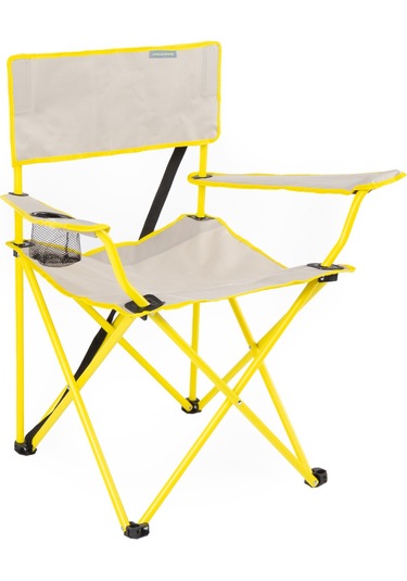 Eco Ergonomik Katlanır Kamp Sandalyesi Krem