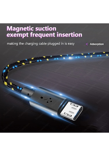 Mikro Usb Kablosu 2.4a Hızlı Şarj Cep Telefonu Şarj Tarih Kablosu Samsung Uyumlu Red Micro Usb 0.5m Diğer