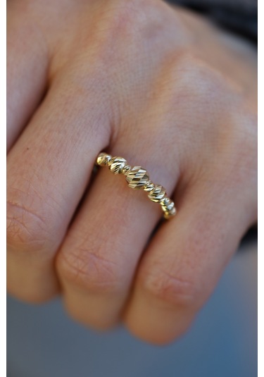 Yenigün Kuyumculuk 14 Ayar Altın Dorika Sıralı Yüzük Yzk26516