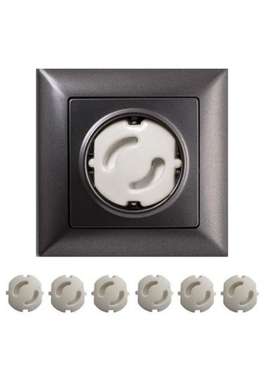 Bebek Çocuk Priz Koruma Kapağı 6 Adet Çocuk Güvenliği, Priz Muh Çok Renkli